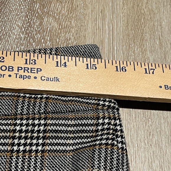 Talbots Women's Plaid Stretch Wool Blend Wide Leg Lined Career Pants Size 4 EUC - Picture 8 of 8